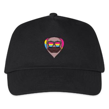 Pansexuell Schnabeltier Herz Geschenk - Kinder Basecap - Schwarz - Vorne