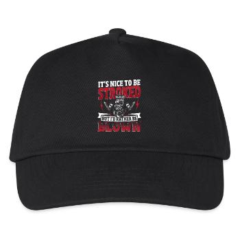 It's Nice To Be Stroked Drag Racing Drag Racer - Kids’ Baseball Cap - black - Front