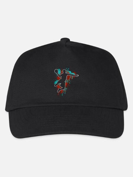 Basketball Basketballer - Kinder Basecap - Schwarz