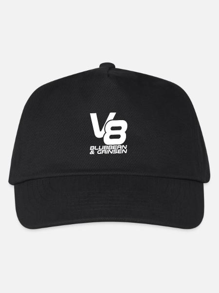 V8 - Blubbern & Grinsen - Kinder Basecap - Schwarz