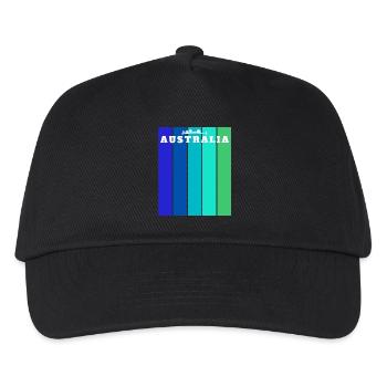 Australia Stripes Skyline - Kinder Basecap - Schwarz - Vorne
