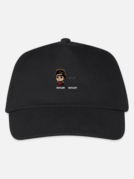 Napoleon Napoleoff Lustiger Napoleon Bonaparte - Kinder Basecap - Schwarz
