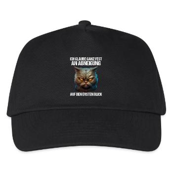 Katze Kätzchen Katzenhalter Katzen Sarkasmus - Kinder Basecap - Schwarz - Vorne
