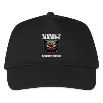 Katze Kätzchen Katzenhalter Katzen Sarkasmus - Kinder Basecap - Schwarz - Vorne