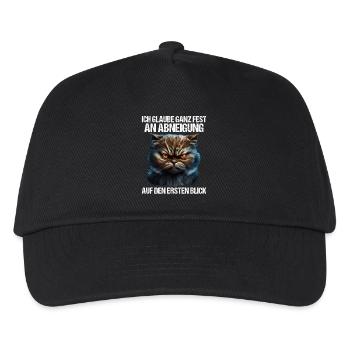 Katze Kätzchen Katzenhalter Katzen Sarkasmus - Kinder Basecap - Schwarz - Vorne