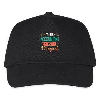 Cadeau comptable - Casquette de baseball Enfant - noir - Devant