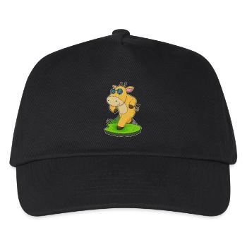 Jogging Girafe Jogging Sport - Casquette de baseball Enfant - noir - Devant