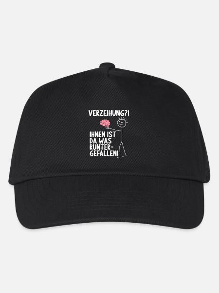 Dir ist da was runtergefallen Gehirn - Kinder Basecap - Schwarz