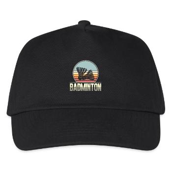Badminton - Kinder Basecap - Schwarz - Vorne