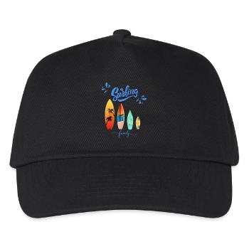 Surfing Family - Family Surfing Apparel - Kids’ Baseball Cap - black - Front