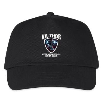 Papa Vathor Va Thor Vatertag Vatertagsgeschenk - Kinder Basecap - Schwarz - Vorne