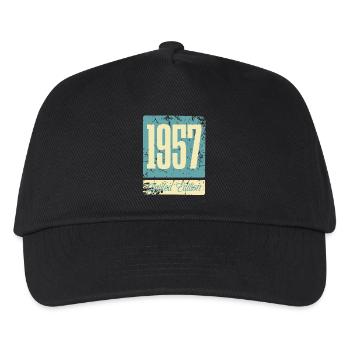 1957 Naissance Anniversaire Année de naissance - Casquette de baseball Enfant - noir - Devant