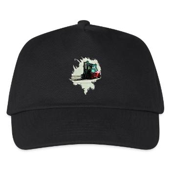 Chariot élévateur - Casquette de baseball Enfant - noir - Devant