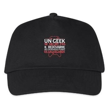 Geek Reboot at Last Savepoint - Kids’ Baseball Cap - black - Front