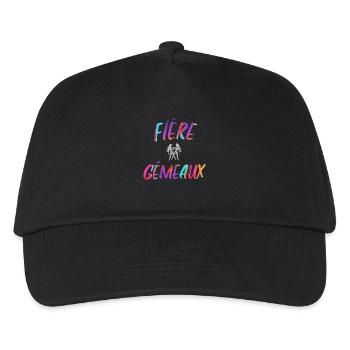 Fière gémeaux cadeau gémeaux signe zodiaque humour - Casquette de baseball Enfant - noir - Devant