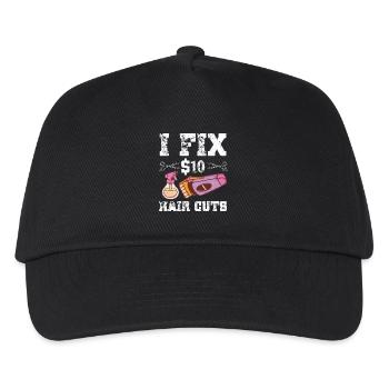 Barbier Coiffeur Coiffeur Coiffeur Barbier - Casquette de baseball Enfant - noir - Devant