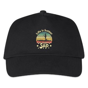 Stand Up Paddle Stand Up Paddle - Casquette de baseball Enfant - noir - Devant