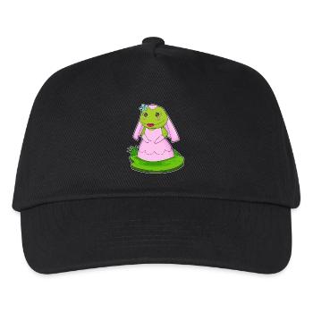 Frosch Braut Schleier Hochzeit - Kinder Basecap - Schwarz - Vorne
