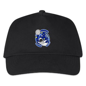 Astronaut in space - Astronaut motif for children - Kids’ Baseball Cap - black - Front