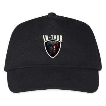 Papa Vathor Va Thor Vatertag Vatertagsgeschenk - Kinder Basecap - Schwarz - Vorne