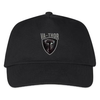 Papa Vathor Va Thor Vatertag Vatertagsgeschenk - Kinder Basecap - Schwarz - Vorne