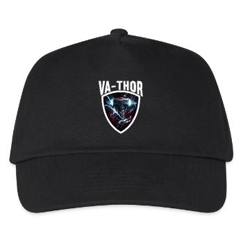 Papa Vathor Va Thor Vatertag Vatertagsgeschenk - Kinder Basecap - Schwarz - Vorne