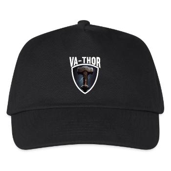 Papa Vathor Va Thor Vatertag Vatertagsgeschenk - Kinder Basecap - Schwarz - Vorne