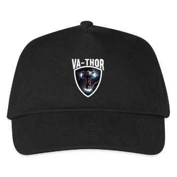 Papa Vathor Va Thor Vatertag Vatertagsgeschenk - Kinder Basecap - Schwarz - Vorne