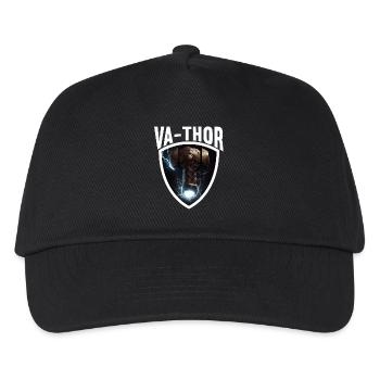 Papa Vathor Va Thor Vatertag Vatertagsgeschenk - Kinder Basecap - Schwarz - Vorne