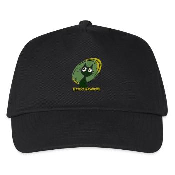 Dizziness Vintage Cartoon Cat - Kids’ Baseball Cap - black - Front