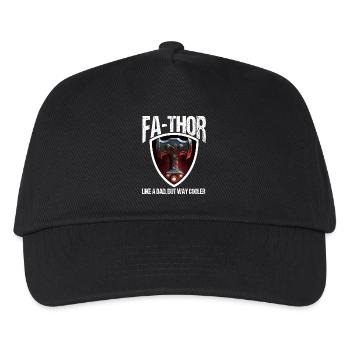Papa Vathor Va Thor Vatertag Vatertagsgeschenk - Kinder Basecap - Schwarz - Vorne