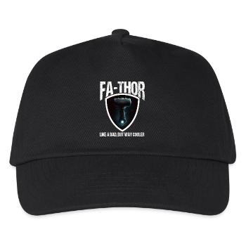 Papa Vathor Va Thor Vatertag Vatertagsgeschenk - Kinder Basecap - Schwarz - Vorne
