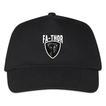 Papa Vathor Va Thor Vatertag Vatertagsgeschenk - Kinder Basecap - Schwarz - Vorne