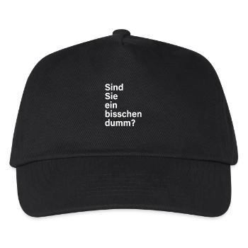 Sind Sie Ein Bisschen Dumm Misanthrop Smalltalk - Kinder Basecap - Schwarz - Vorne