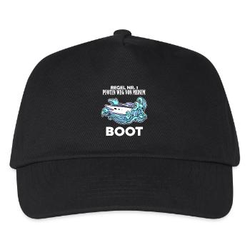 Boote Motorboot - Kinder Basecap - Schwarz - Vorne