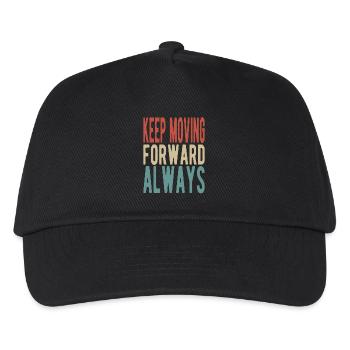 Keep moving forward, always - Kids’ Baseball Cap - black - Front