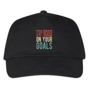 Restez concentré sur vos objectifs - Casquette de baseball Enfant - noir - Devant