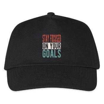 Restez concentré sur vos objectifs - Casquette de baseball Enfant - noir - Devant