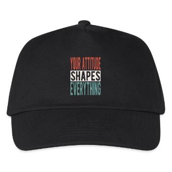 Your attitude shapes everything - Kinder Basecap - Schwarz - Vorne