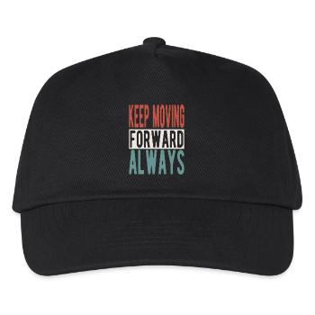Keep moving forward, always - Kids’ Baseball Cap - black - Front
