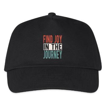 Trouvez de la joie dans le voyage - Casquette de baseball Enfant - noir - Devant