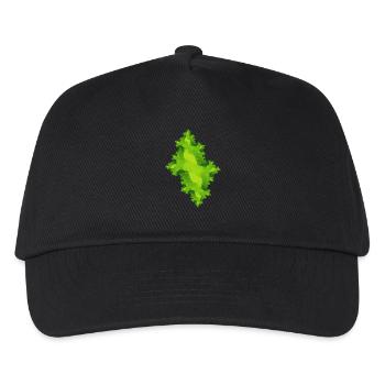 Vert fractal - Casquette de baseball Enfant - noir - Devant