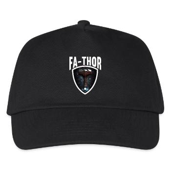 Papa Vathor Va Thor Vatertag Vatertagsgeschenk - Kinder Basecap - Schwarz - Vorne