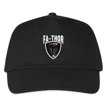 Papa Vathor Va Thor Vatertag Vatertagsgeschenk - Kinder Basecap - Schwarz - Vorne