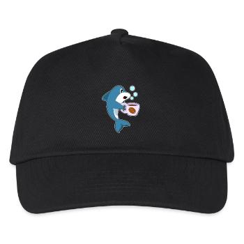 Tasse à café Delfin - Casquette de baseball Enfant - noir - Devant