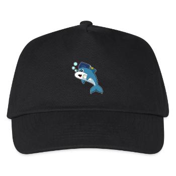 Université du diplôme étudiant de Delfin - Casquette de baseball Enfant - noir - Devant