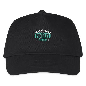 Divorcé et fauché mais finalement heureux divorce - Casquette de baseball Enfant - noir - Devant