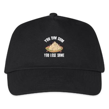 You Dim Sum You Lose Some Pun Asian Foodie - Kids’ Baseball Cap - black - Front