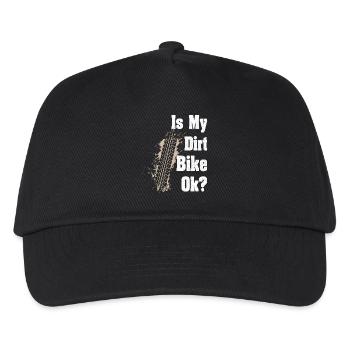Is my Dirt bike Ok Road Biker - Kinder Basecap - Schwarz - Vorne