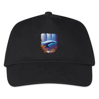 Surrealism Art Whale in the Forest - Kids’ Baseball Cap - black - Front